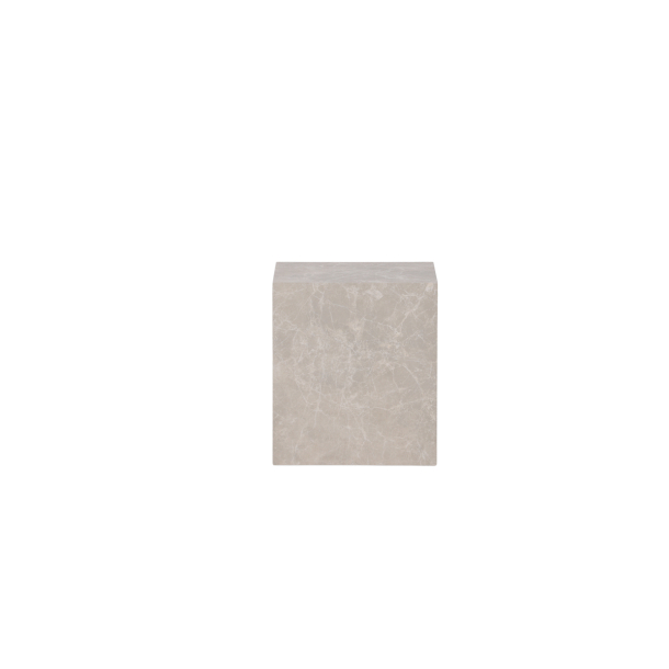 York Sofabord i Marmor Look - Beige 45x40cm