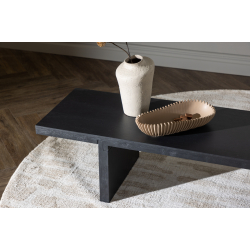 Yakunik Sofabord i Sort 38-120 cm 