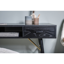 Gold Skrivebord Sort