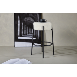 TUCSON Barstol Fluffy Hvid