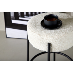 TUCSON Barstol Fluffy Hvid