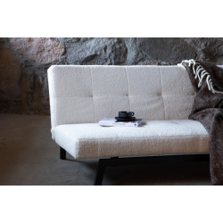 BODIL Sovesofa I Hvid Boucle Stof