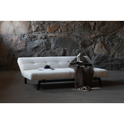 BODIL Sovesofa I Hvid Boucle Stof