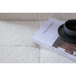 BODIL Sovesofa I Hvid Boucle Stof