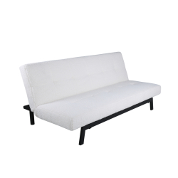 BODIL Sovesofa I Hvid Boucle Stof