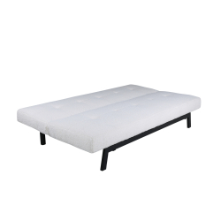 BODIL Sovesofa I Hvid Boucle Stof
