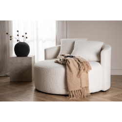 Kelso Teddy Loungestol - Hvid 