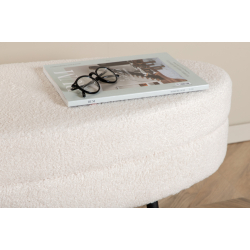 OTTO Puff I Hvid Boucle