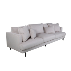 Sofia 3 pers - Beige Fljlsstof sofa