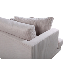 Sofia 3 pers - Beige Fljlsstof sofa