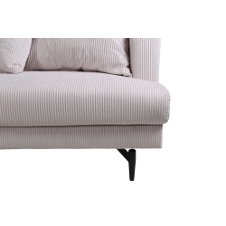Sofia 3 pers - Beige Fljlsstof sofa
