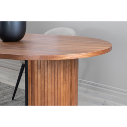 BIANCA Ovalt Spisebord 75 X 200 X 90 Valnd