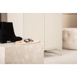 Garderobeskab i Beige Stl 