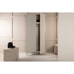 Garderobeskab i Beige Stl 