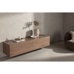 Kommode i Valnddefarven - 160cm 