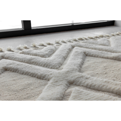 Gulvtppe i Uld - Cremehvid 230X160cm 