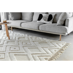 Gulvtppe i Uld - Cremehvid 230X160cm 