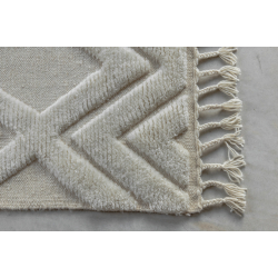 Gulvtppe i Uld - Cremehvid 230X160cm 