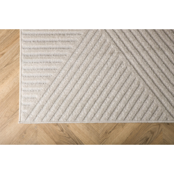 Gulvtppe Aron i Beige/Hvid - 160x230cm