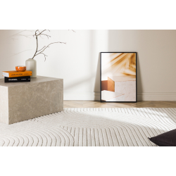 Gulvtppe Vince  i Beige/Hvid - 340x240 cm 