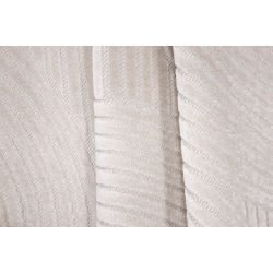 Vince Oval Gulvtppe i Cremehvid 340x240 cm