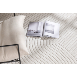 Vince Oval Gulvtppe i Cremehvid- 160 x 230 cm