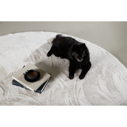 Gulvtppe Nina i Hvid/Beige 200