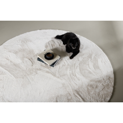 Gulvtppe Nina i Hvid/Beige 200