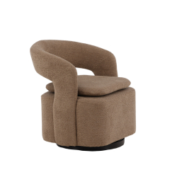 Teddy Lnestol i Beige Boucl