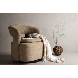 Teddy Lnestol i Beige Boucl