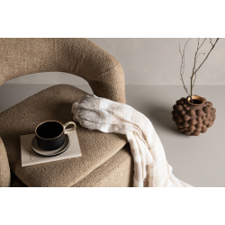 Teddy Lnestol i Beige Boucl