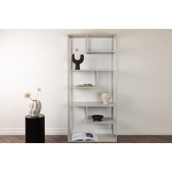 Bogreol i Stl - Beige 150x180 cm 