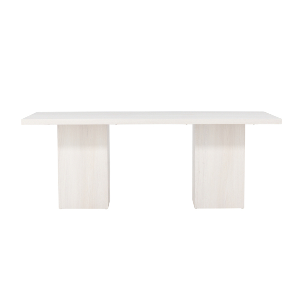 Spisebord i Hvidpoleret MDF 200-90cm