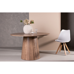 Lanzo Rundt Spisebord i 120 - Brun 