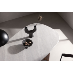 GR&Ouml;NVIK Ovalt Bord 90 X 180 Lysegr