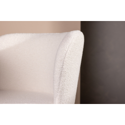 Boucle Spisebordstole i Off White - 2 STK