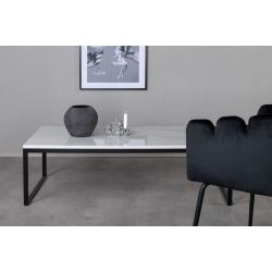 Estelle Marmor Sofabord i Hvid - 120x60 cm