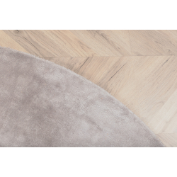 Gulvtppe Indra Rundt i Lysegr/Beige - 200
