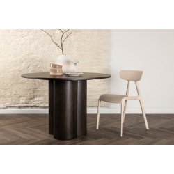 Olivia Spisebord i Rundt Mocca 110
