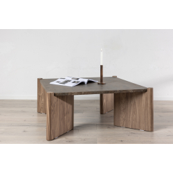 Rogaland Sofabord Brun/Marmor