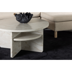 lesund Marmor look Sofabord 85