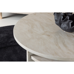 lesund Marmor look Sofabord 85