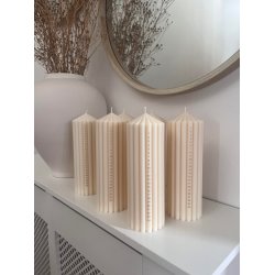 Kalenderlys | Lys beige 