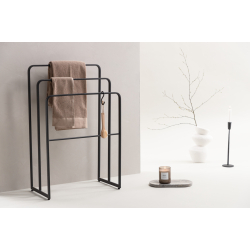 Hndklde Holder i Jern - Sort 