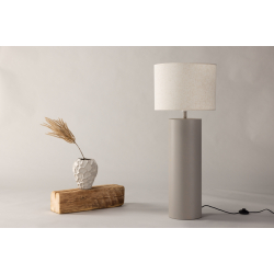 Vind Gulvlampe Incl skrm - Gr/Beige 
