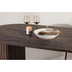 H&Auml;R&Ouml;N Ovalt Spisebord 90 X 200 Mocca