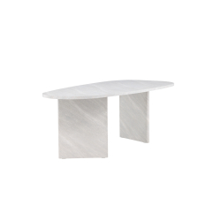 GR&Ouml;NVIK Ovalt Bord 100 X 220 Beton farve