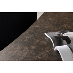 ELEONORA Ovalt Spisebord 100 X 230 Brun