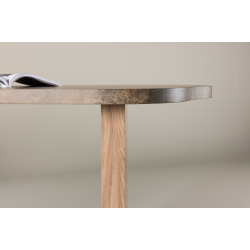 ELEONORA Ovalt Spisebord 100 X 230 Brun