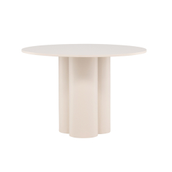Olivia Rundt Spisebord i Beige - 110 